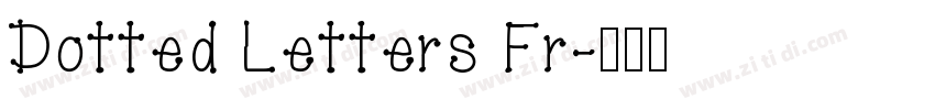 Dotted Letters Fr字体转换